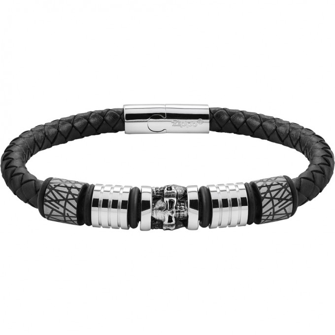 Браслет ZIPPO FIVE CHARMS LEATHER BRACELET 2007171 Браслет ZIPPO FIVE CHARMS LEATHER BRACELET 2007171