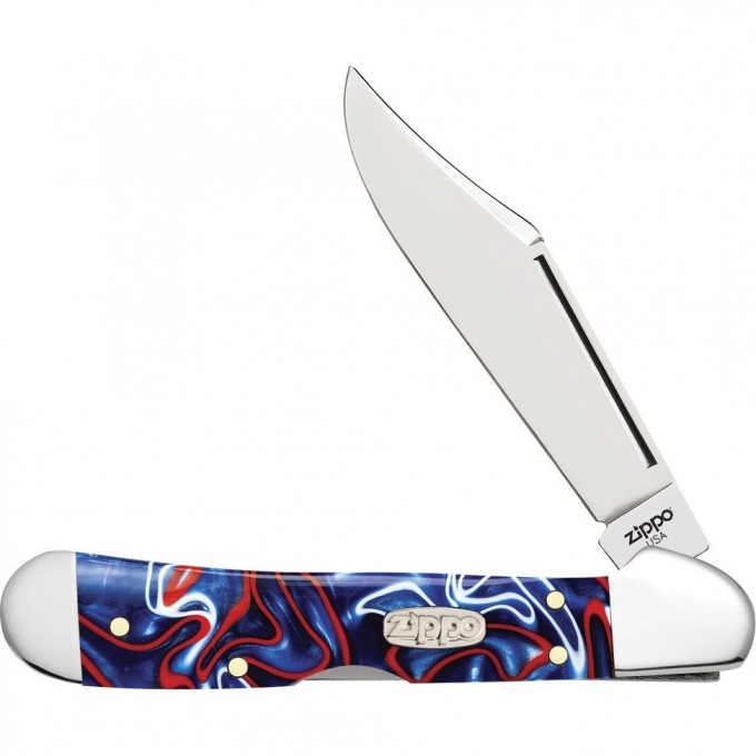 Нож перочинный ZIPPO PATRIOTIC KIRINITE SMOOTH MINI COPPERLOCK + ЗАЖИГАЛКА 50531_207 Нож перочинный ZIPPO PATRIOTIC KIRINITE SMOOTH MINI COPPERLOCK + ЗАЖИГАЛКА 50531_207