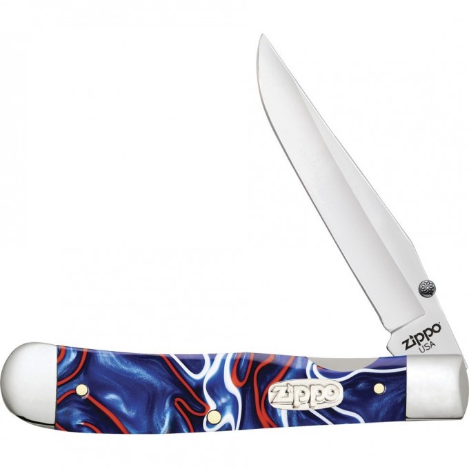 Нож перочинный ZIPPO PATRIOTIC KIRINITE SMOOTH TRAPPERLOCK + ЗАЖИГАЛКА 50593_207 Нож перочинный ZIPPO PATRIOTIC KIRINITE SMOOTH TRAPPERLOCK + ЗАЖИГАЛКА 50593_207