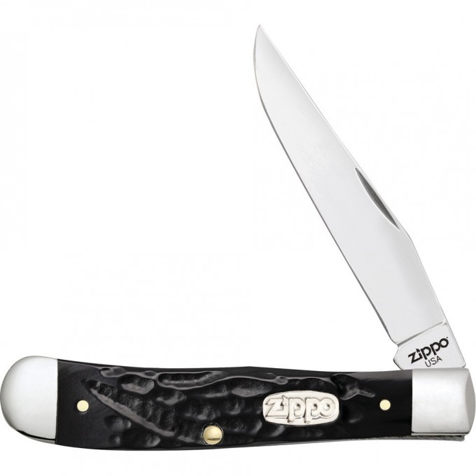 Нож перочинный ZIPPO ROUGH BLACK SYNTHETIC TRAPPER + ЗАЖИГАЛКА 50571_207 Нож перочинный ZIPPO ROUGH BLACK SYNTHETIC TRAPPER + ЗАЖИГАЛКА 50571_207
