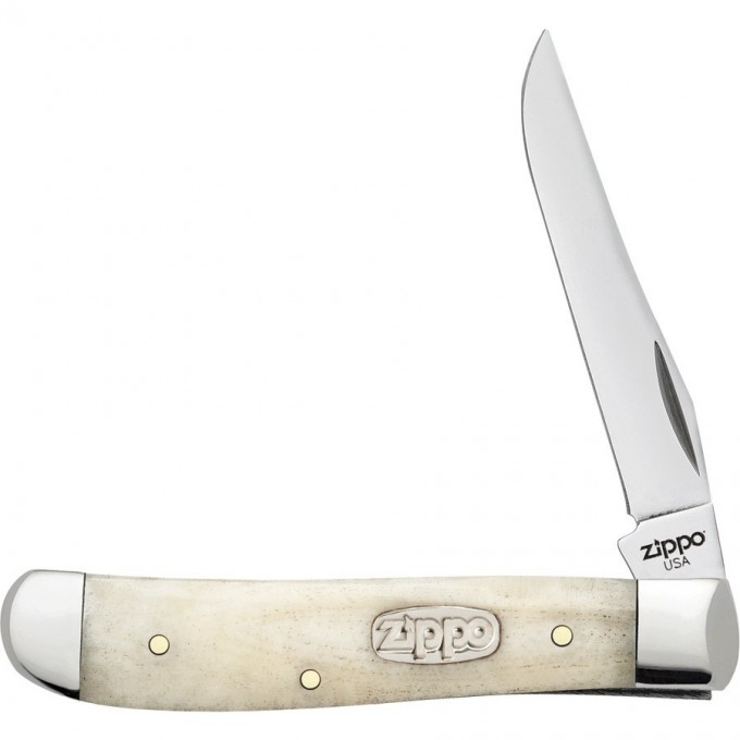 Нож перочинный ZIPPO SMOOTH NATURAL BONE MINI TRAPPER + ЗАЖИГАЛКА 50559_207 Нож перочинный ZIPPO SMOOTH NATURAL BONE MINI TRAPPER + ЗАЖИГАЛКА 50559_207