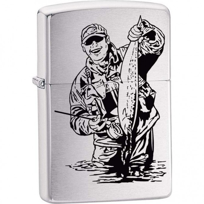 Зажигалка ZIPPO 200 FISHERMAN WITH FISH 200FISHERMAN Зажигалка ZIPPO 200 FISHERMAN WITH FISH 200FISHERMAN