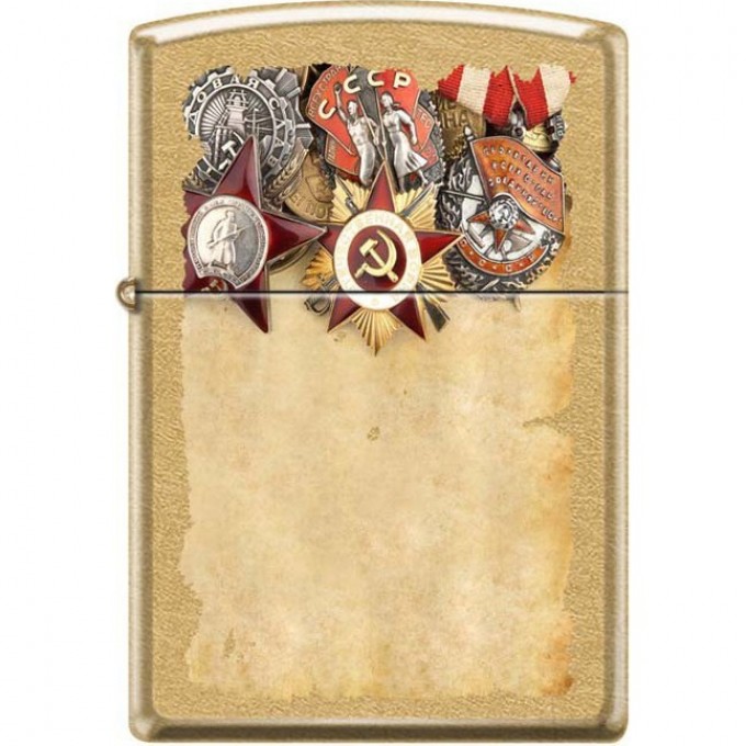 Зажигалка ZIPPO 207G RUSSIAN MEDALS Зажигалка ZIPPO 207G RUSSIAN MEDALS