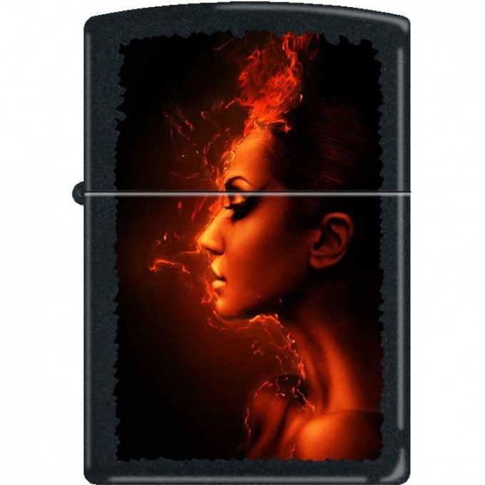 Зажигалка ZIPPO 218 BURNING WOMAN Зажигалка ZIPPO 218 BURNING WOMAN